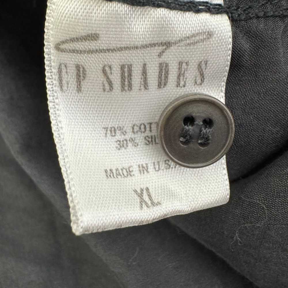 CP Shades Cotton/Silk Button Front Top - Picture 7 of 10